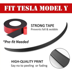 XVIP Real Carbon Fiber Spoiler For Tesla ModeY 2021-24 Model3 2017-23 Highland 2024 Trunk Wing Original Car Spoiler Accessories