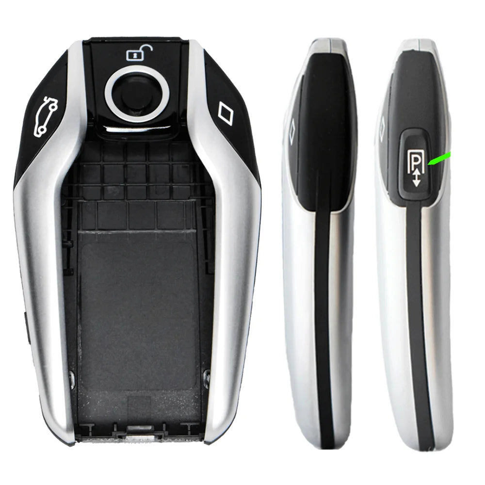LCD Digital Remote Replacement Parts Auto Smart Key Display Screen Power Button Rubber Key Kit Car Accessories For BMW 5/7