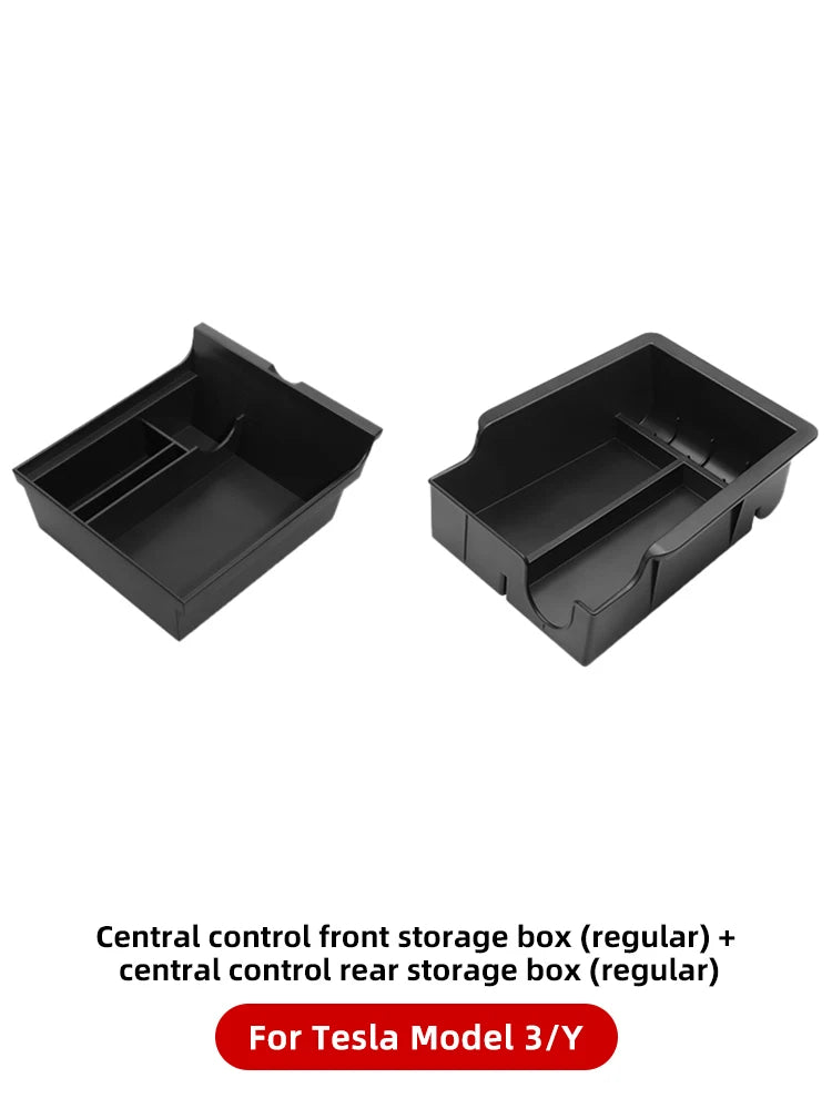 YZ For Tesla Model 3 Y  Highland Juniper 2021-2025 Storage Box Center Armrest Hidden Box Cup Holder Organizer Car Accessories