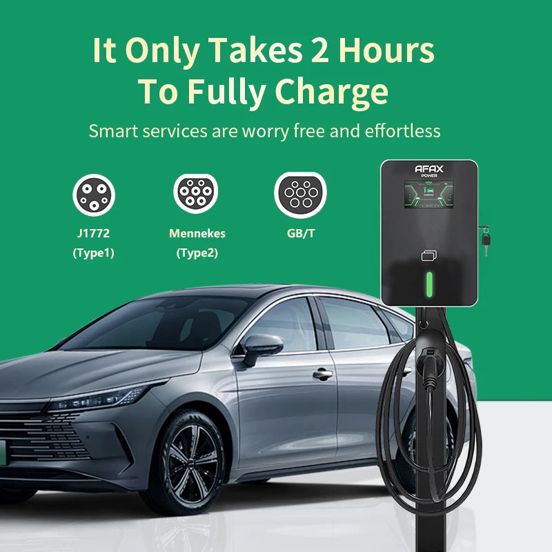 7KW/11KW/22KW Type1/GBT EV Charger 5M Adjustable Electric Vehicle Charging Station Wallbox EV Car Charger