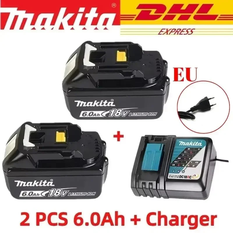 Makita 18V battery for Makita 18V power tools The 18V Makita BL1860B rechargeable battery can replace BL1850B LXT400