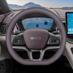 for BYD Song Pro Plus DMI EV 2025 Anti Slip Breathable Four Season Universal Leather Steering Wheel Cover Car Interior Accessory
