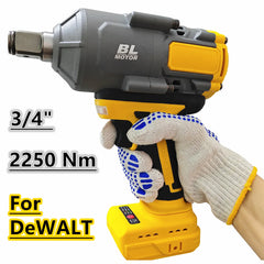 For DeWALT 20V Battery 2250N.M High Torque Impact Wrench 3/4" Brushless Cordless Impact Gun Electric Power Tools