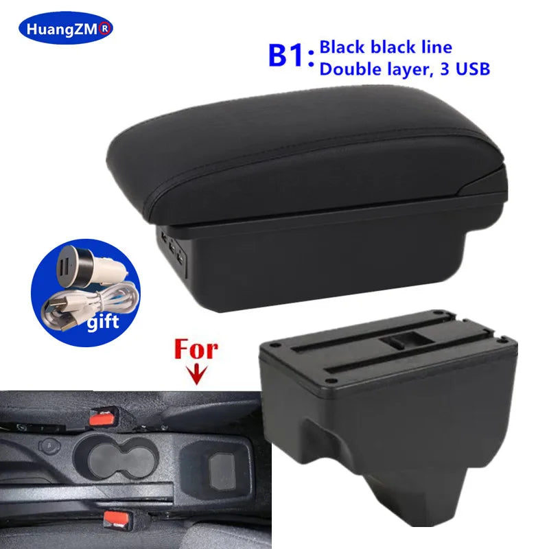 For Peugeot 2008 Armrest box For Peugeot 208 2019-2024 Car Armrest Storage box Dedicated Retrofit parts Interior Car Accessories