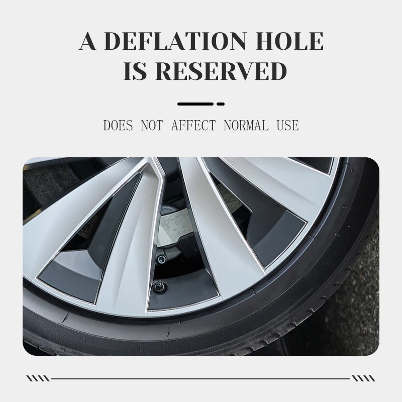 4PCS for New Model Y 2025 Juniper 19in Turbine Style Hubcap Rim Cover Accessories Hub Cap Automobile Wheel Cap for Tesla