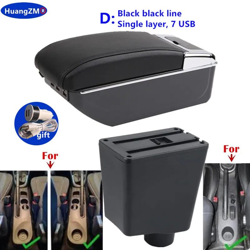 For Renault Clio 4 Armrest For Renault Captur Clio 3 III IV Car Armrest Box Accessorie Storage Parts Dedicated Interior Retrofit