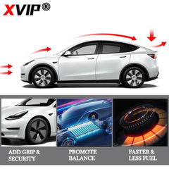 XVIP Real Carbon Fiber Spoiler For Tesla ModeY 2021-24 Model3 2017-23 Highland 2024 Trunk Wing Original Car Spoiler Accessories