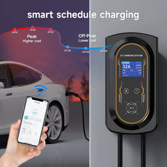 AFYEEV 11KW/22KW New Type2 IEC62196-2 16A/32A EV Charging Station 7.6KW Electric Car Wallbox Charger APP Remote Control CEE Plug
