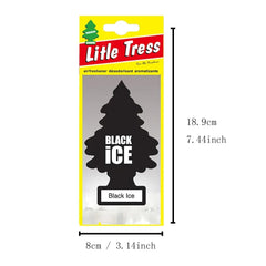 5-20pcs Black ice Car Air Freshener] Little Tress Car Air Freshener | Hanging Paper Tree for Home or Car