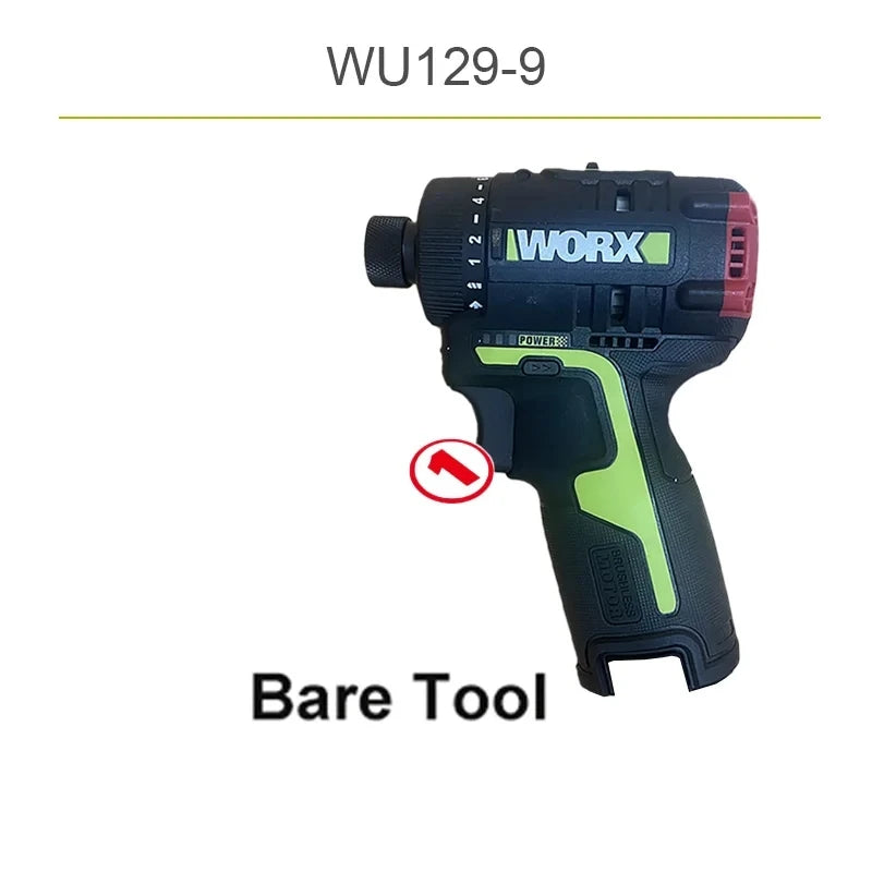 WORX 12V Brushless Driver Electromechanical Drill WU129 Lithium Battery Screwdriver Multifunctional Portable Impact Screwdriver