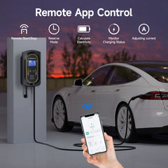 AFYEEV 11KW/22KW New Type2 IEC62196-2 16A/32A EV Charging Station 7.6KW Electric Car Wallbox Charger APP Remote Control CEE Plug