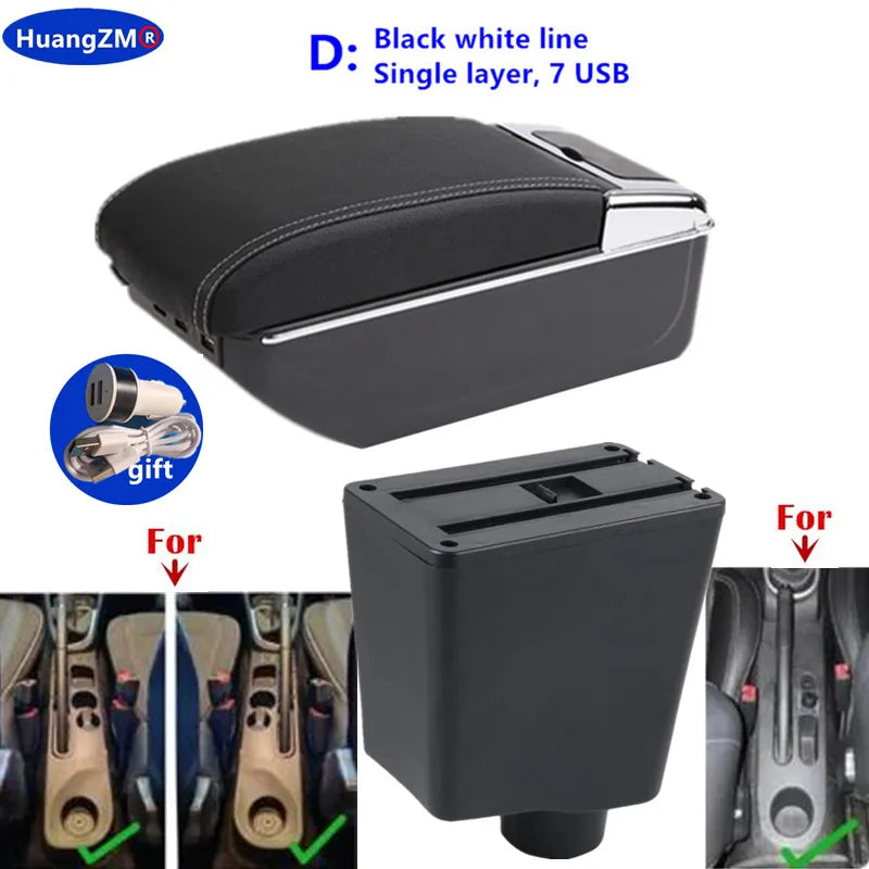 For Renault Clio 4 Armrest For Renault Captur Clio 3 III IV Car Armrest Box Accessorie Storage Parts Dedicated Interior Retrofit