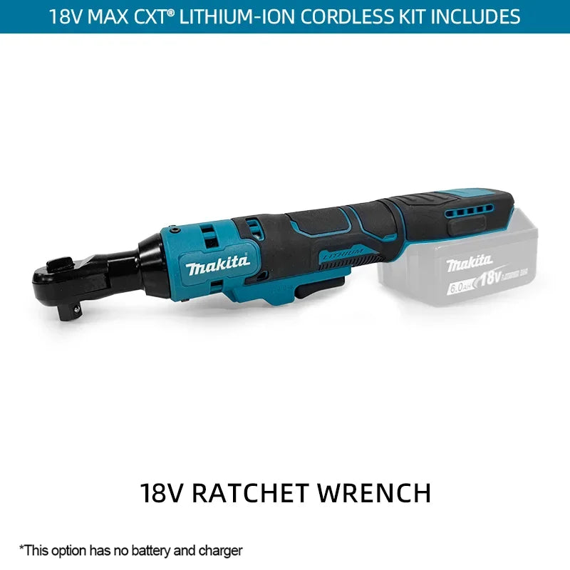 Makita Brushless Ratchet Right Angle Wrench Cordless Variable Speed Power Wrench LED 18V Power Tools(Attributes optional)