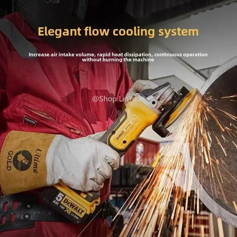 DEWALT DCG405 125mm flat head angle grinder bare machine tool cutting machine brushless 18V lithium battery tools