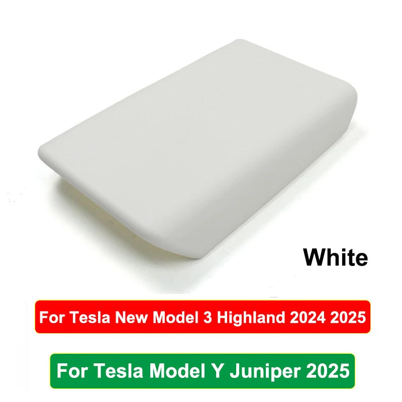for Tesla Model Y Juniper Launch 2025 Model 3 Highland 2024 TPE Soft Armrest Box Cover Case Center Console Central Accessories