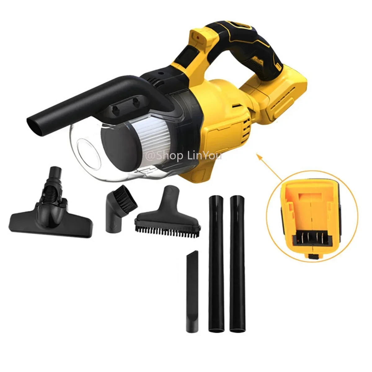 For Dewalt 18V 20V Battery Cordless Vacuum Cleaner BrushlessMotor 9.4KPa 1302L/Min for Car Home Gardon Cleaning Univeral
