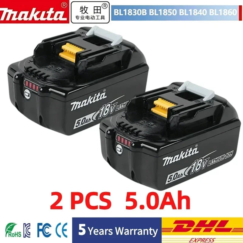 Makita Latest Upgraded BL1860 Rechargeable Battery 18V 6Ah Lithium for Makita 18V Battery BL1840 BL1850 BL1830 BL1860B LXT 400