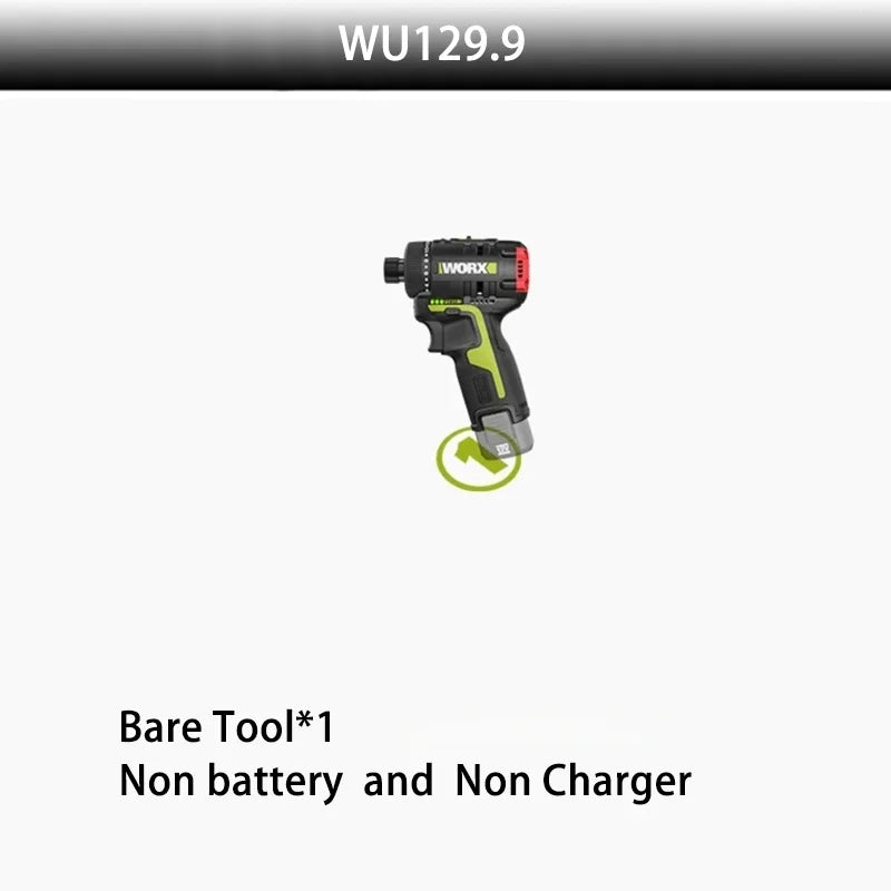 Worx WU129 12V Cordless Screwdriver with 40Nm Brushless Motor