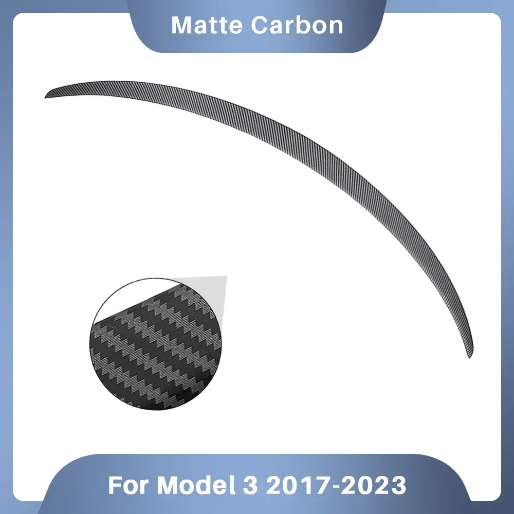 XVIP Real Carbon Fiber Spoiler For Tesla ModeY 2021-24 Model3 2017-23 Highland 2024 Trunk Wing Original Car Spoiler Accessories