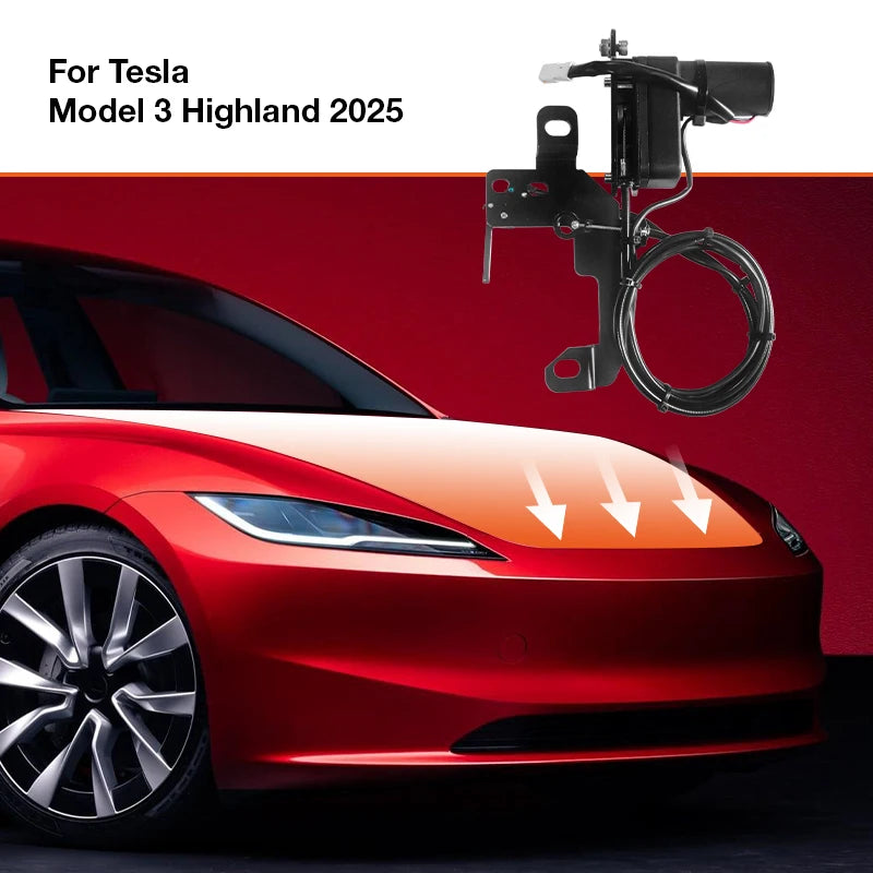 Ruiyyco Frunk Soft Closing for Tesla Model 3 Y S X 2021-2025 Front Trunk Auto Close Electric Suction Cover Automatic Lock Closer