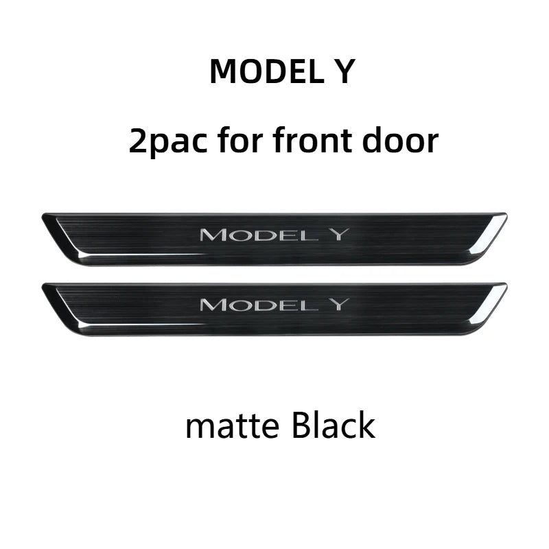 Wireless LED illuminated Pedal Car Door Sills Protector For Tesla Model 3 Y Door Edge Protectors MODEL 3 ACCESSORI