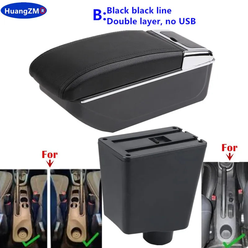 For Renault Clio 4 Armrest For Renault Captur Clio 3 III IV Car Armrest Box Accessorie Storage Parts Dedicated Interior Retrofit