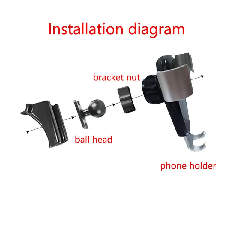 Interior Accessories Car Phone Holder For BYD Atto 3 Yuan Plus 2022 / Atto 4 Seal Screen Fixed Bracket Wireless Charging