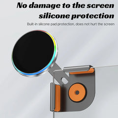 Tesla Model Y 2025 Launch Aluminum Car Phone Holder with Magnetic Wireless Charger - kingpowerauto