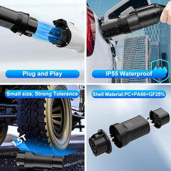 Type1 to GBT EV Charging Adapter Electric 32A Max 110V-250V Vehicle Charging Convertor for Car Charger Charging Adapter