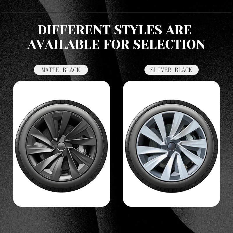 4PCS for New Model Y 2025 Juniper 19in Turbine Style Hubcap Rim Cover Accessories Hub Cap Automobile Wheel Cap for Tesla