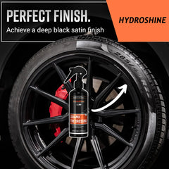 Hydroshine Car Ceramic Tire Dressing Black Wet Look Tire Shine for Deep Glossy Finish for Protection Long-Lasting Shine Spray
