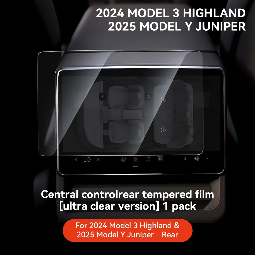 YZ For Tesla Model 3 Y Highland 2025 Tempered Glass Film Protector Matte Glare HD Center Control Touch Screen Film Protection