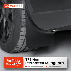 YZ For Tesla Model 3 Y Highland Juniper 2021-2025 Front and Rear Dedicated TPE Mudguard Car Accessories