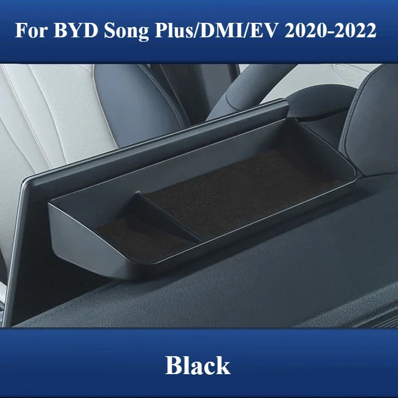 For BYD Song Plus DMi EV 2022-2025 Instrument Panel Storage Box Navigation Screen Back Storage Tray Car Organizer Accessories