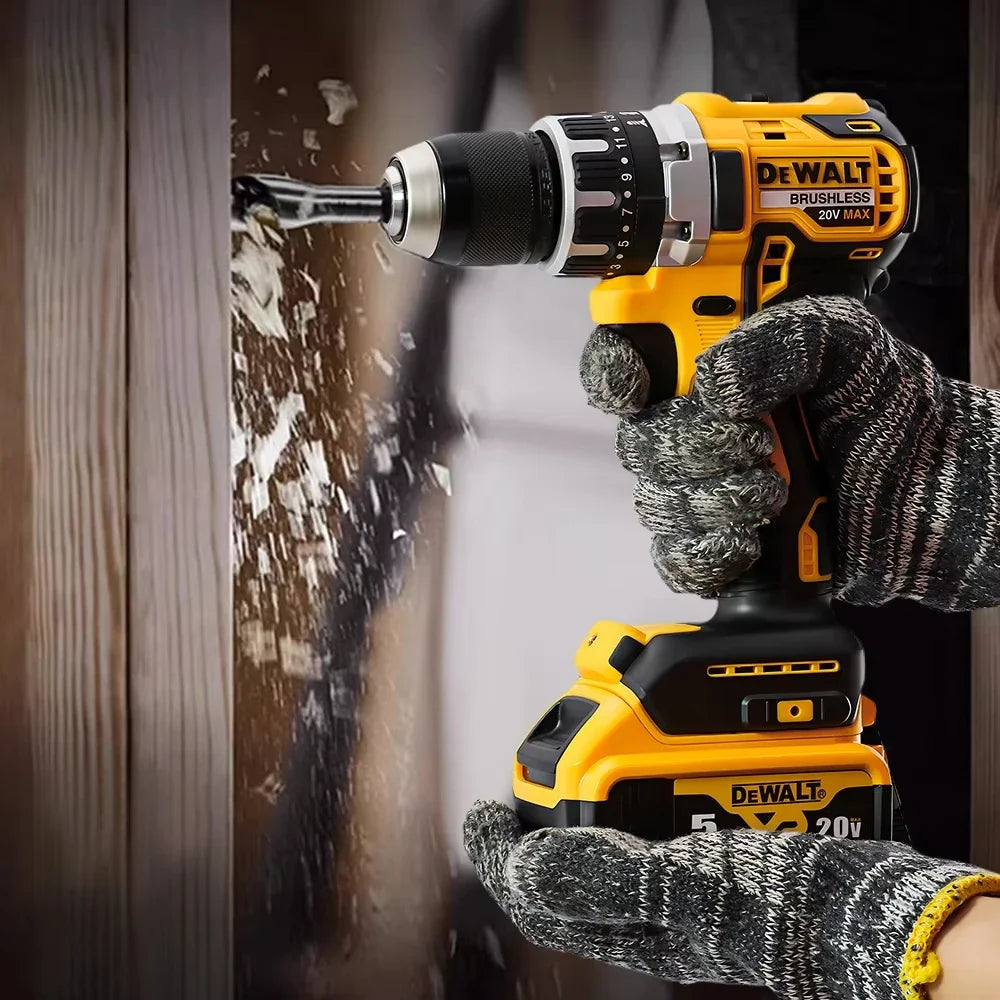 2025 Dewalt 2000RPM Cordless Electric Drill Brushless Driver Adjustable Speed Impact Hand Drill Rechargeable Power Tools DCD796