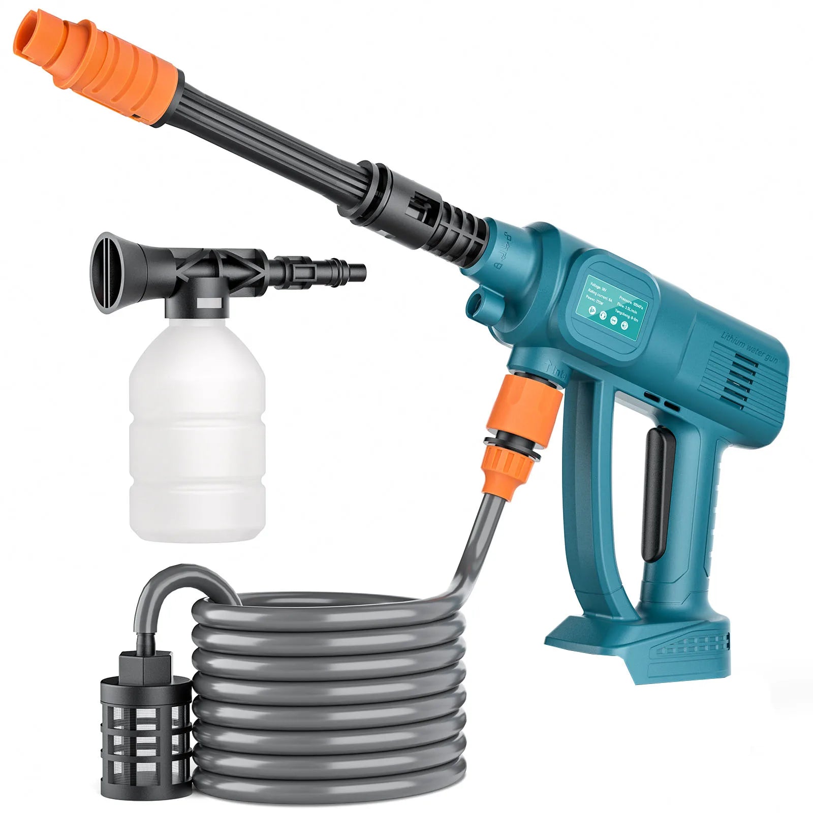 Synxiter Cordless High Pressure Washer For Makita 18V Battery 6 IN 1 Electric Water Spray Gun Home Garden Cleaning Power Tool