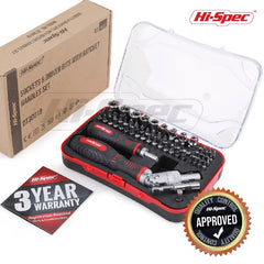 Hi-Spec Ratchet Handles Screwdriver Set Household Combination Toolbox Hardware Magnetic Screw Driver Kit Bit Torx Screwdriver