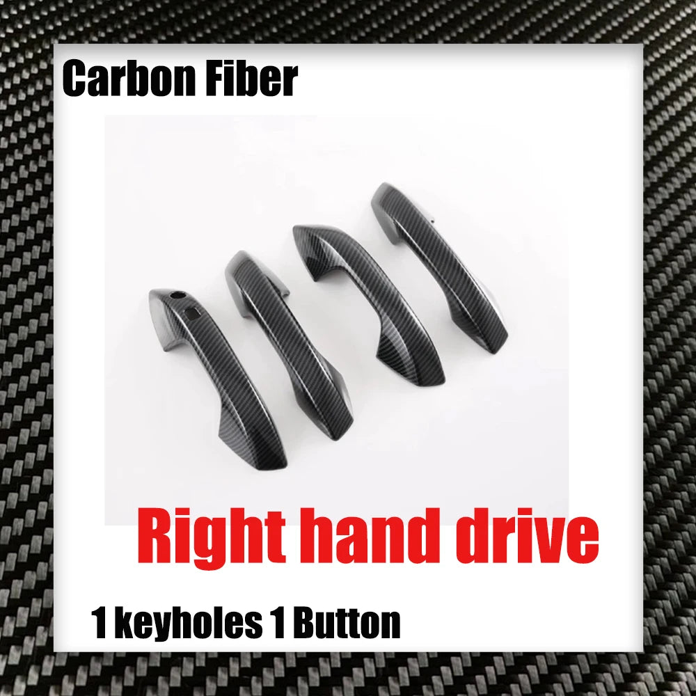 Car Door Handle Cover for BYD Song Plus SA3 Seal U Sealion 6 DM-i EV 2021~2025 2022 Carbon Fiber Chrome Trim Scratch Accessories