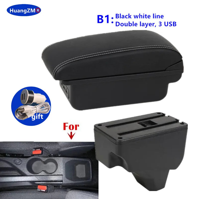 For Peugeot 2008 Armrest box For Peugeot 208 2019-2024 Car Armrest Storage box Dedicated Retrofit parts Interior Car Accessories