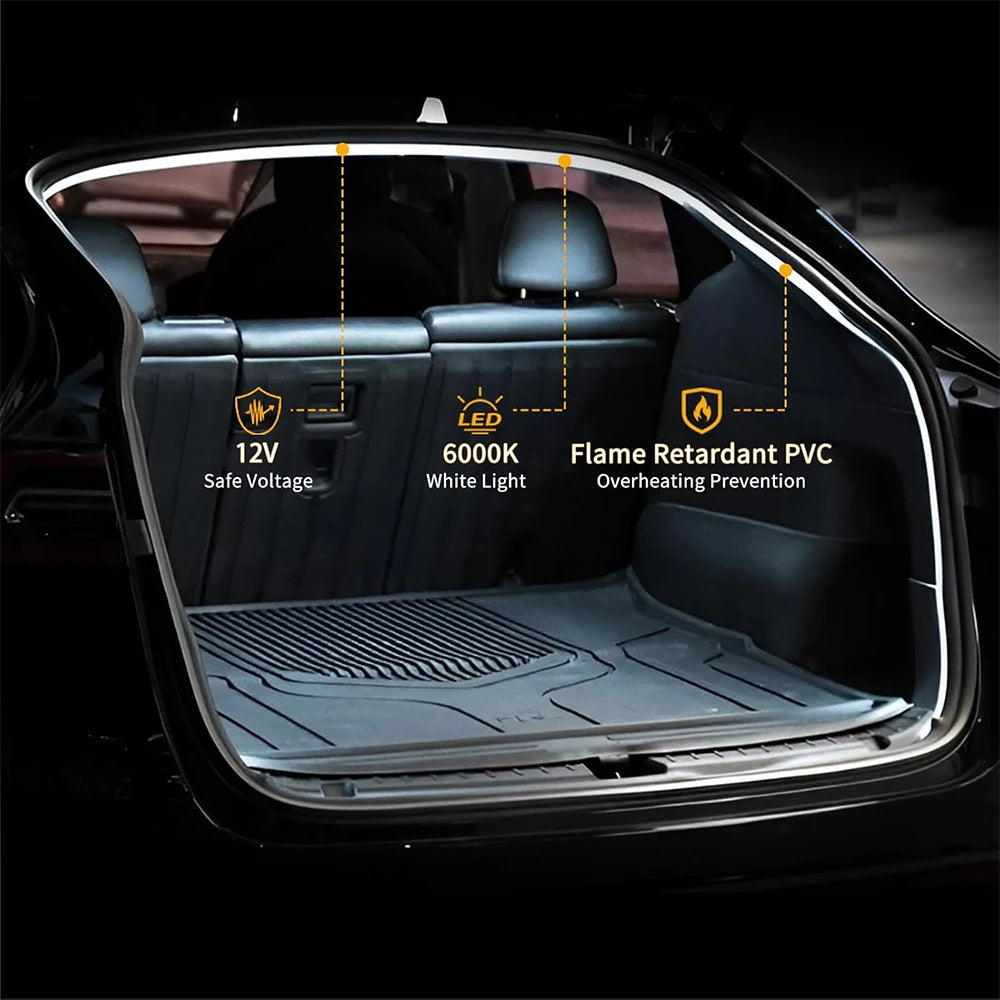 Tesla Model3/Y Car Trunk LED Light Strip - Dual Colour Option - kingpowerauto
