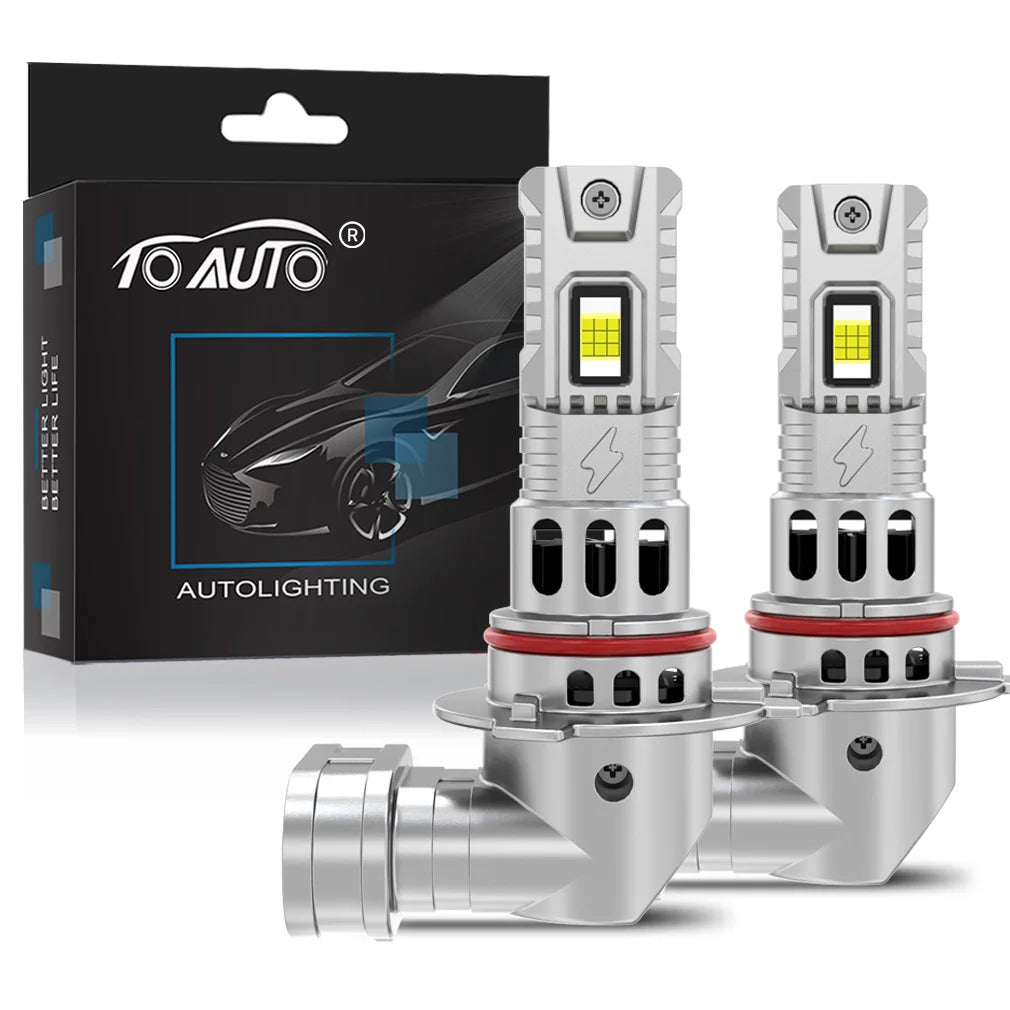 TOAUTO H4 LED Light 100W 20000LM 9005 9006 H11 H7 LED Headlight Canbus 36 CSP Car High Close Lamps Auto With Fan Turbo Lights
