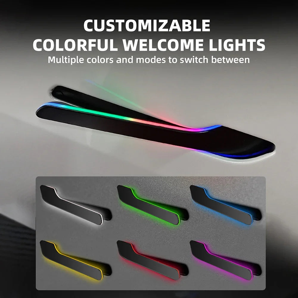 Newest 7th Wireless Auto Door Handle for Tesla Model Y Juniper 2025-2020 Model 3 Highland 2017-2024 Auto Presenting Welcome Mode