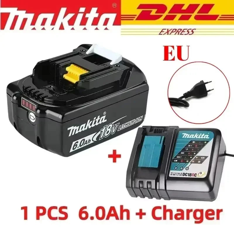 Makita 18V battery for Makita 18V power tools The 18V Makita BL1860B rechargeable battery can replace BL1850B LXT400