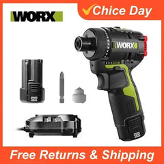 Worx WU129 12V Cordless Screwdriver with 40Nm Brushless Motor