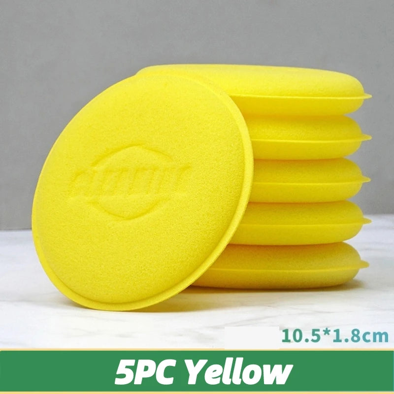 Car Round Waxing Polish Sponges High Density Foam Applicator Pads Curing and Polishing Sponges Car Detailing Tools Car Wash