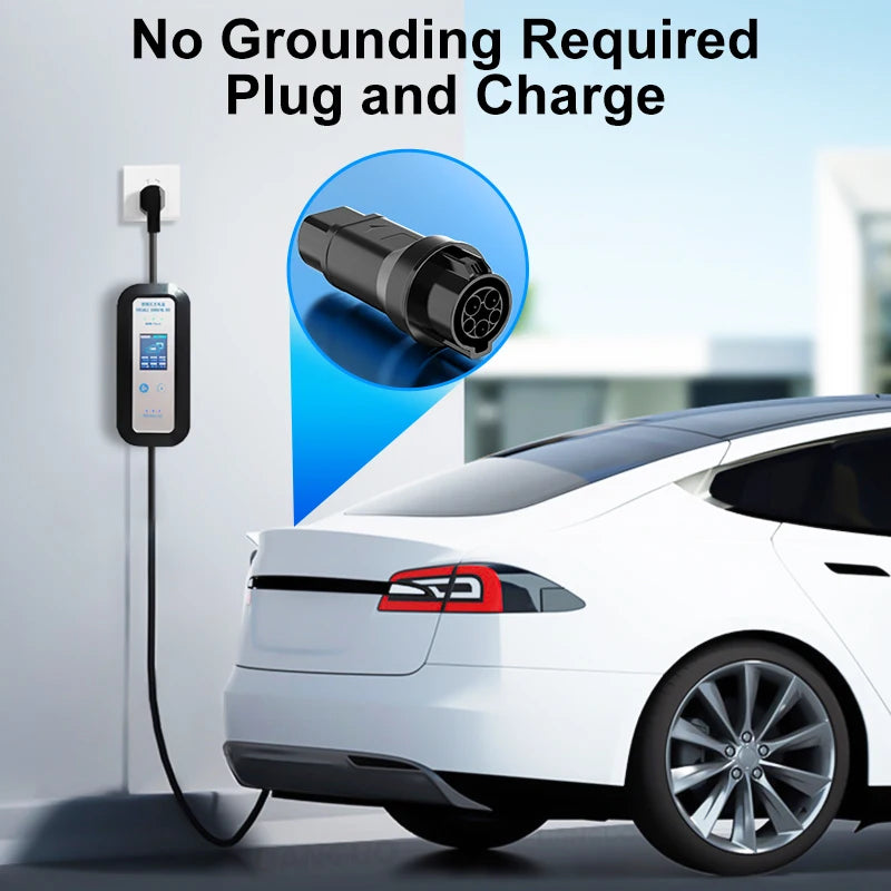 Type1 to GBT EV Charging Adapter Electric 32A Max 110V-250V Vehicle Charging Convertor for Car Charger Charging Adapter