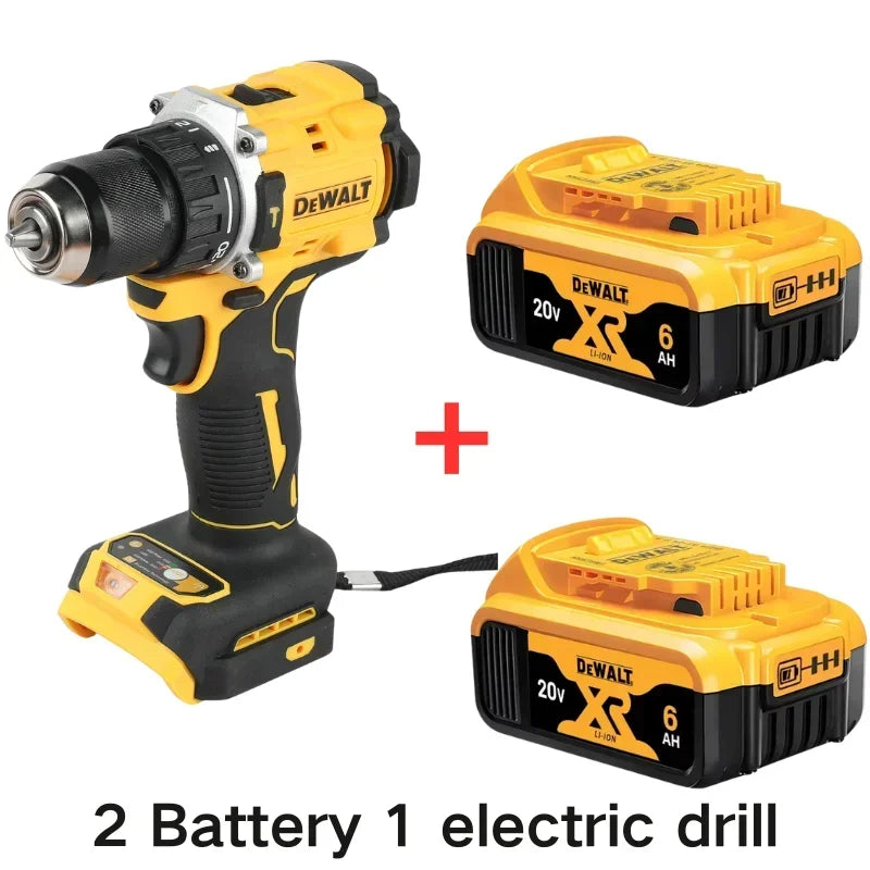 DEWALT-destornillador eléctrico compacto sin escobillas, batería de litio de 20V, taladro manual, taladro de impacto DCD805，