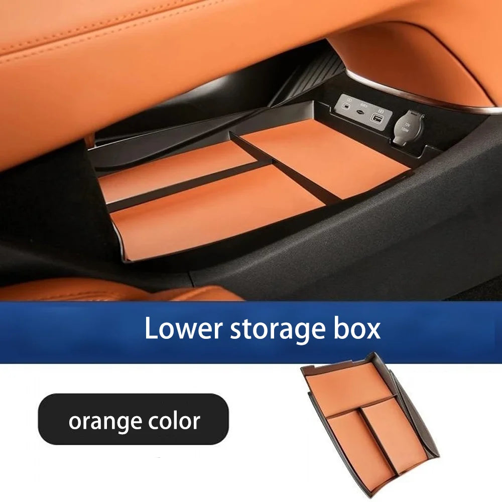 For BYD Sealion 7 07 EV 2024~2026 2025 Car Central Console Armrest Storage Box Water Coasters Pad Interior Decorate Accessories