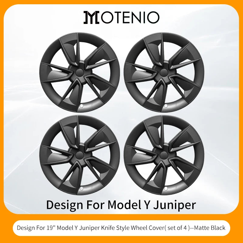 4PCS For New Tesla Model Y Juniper 2025 19 Inch Wheel Cover Performance Replacement Wheel Hub Cap Full Rim Cover Accessories