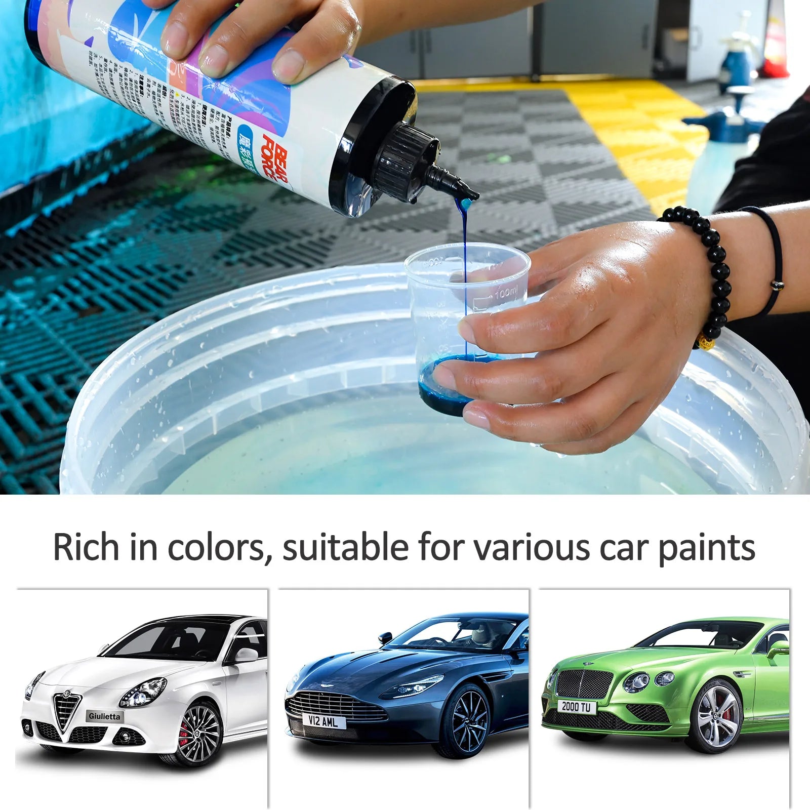Colorful Foaming Car Wash Soap Auto Wash Shampoo Active Foam Cleaner for For Snow Foam Lance Foam Cannon Foam Gun or Bucket Wash